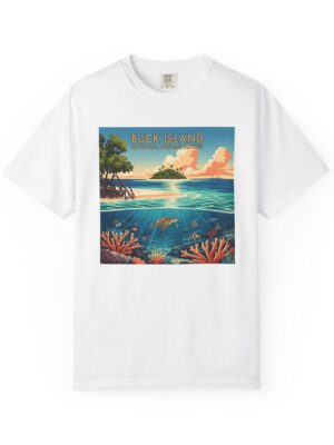 Buck Island National Wildlife Refuge WPA Style Unisex T-shirt