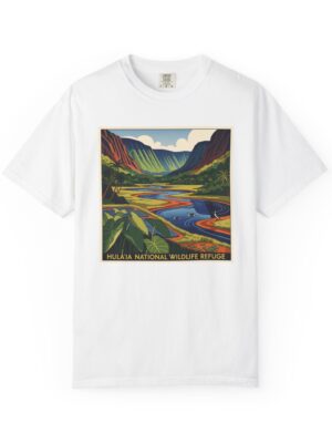 Hulē‘ia National Wildlife Refuge WPA Style Unisex T-shirt