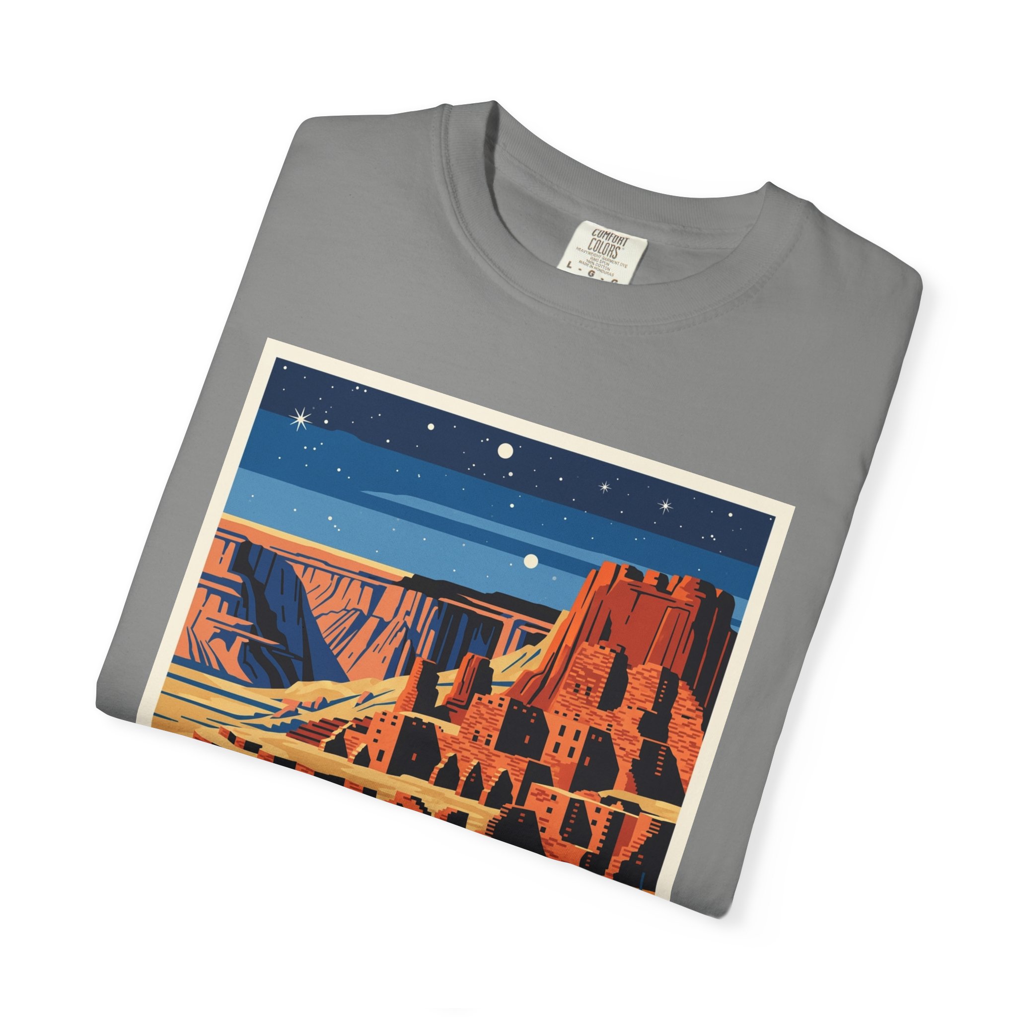 Chaco Culture National Historical Park WPA Style Unisex T-shirt - Image 9