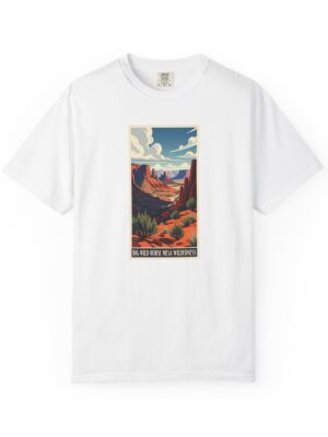 Big Wild Horse Mesa Wilderness WPA Style Unisex T-shirt