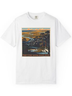 East Cove National Wildlife Refuge WPA Style Unisex T-shirt