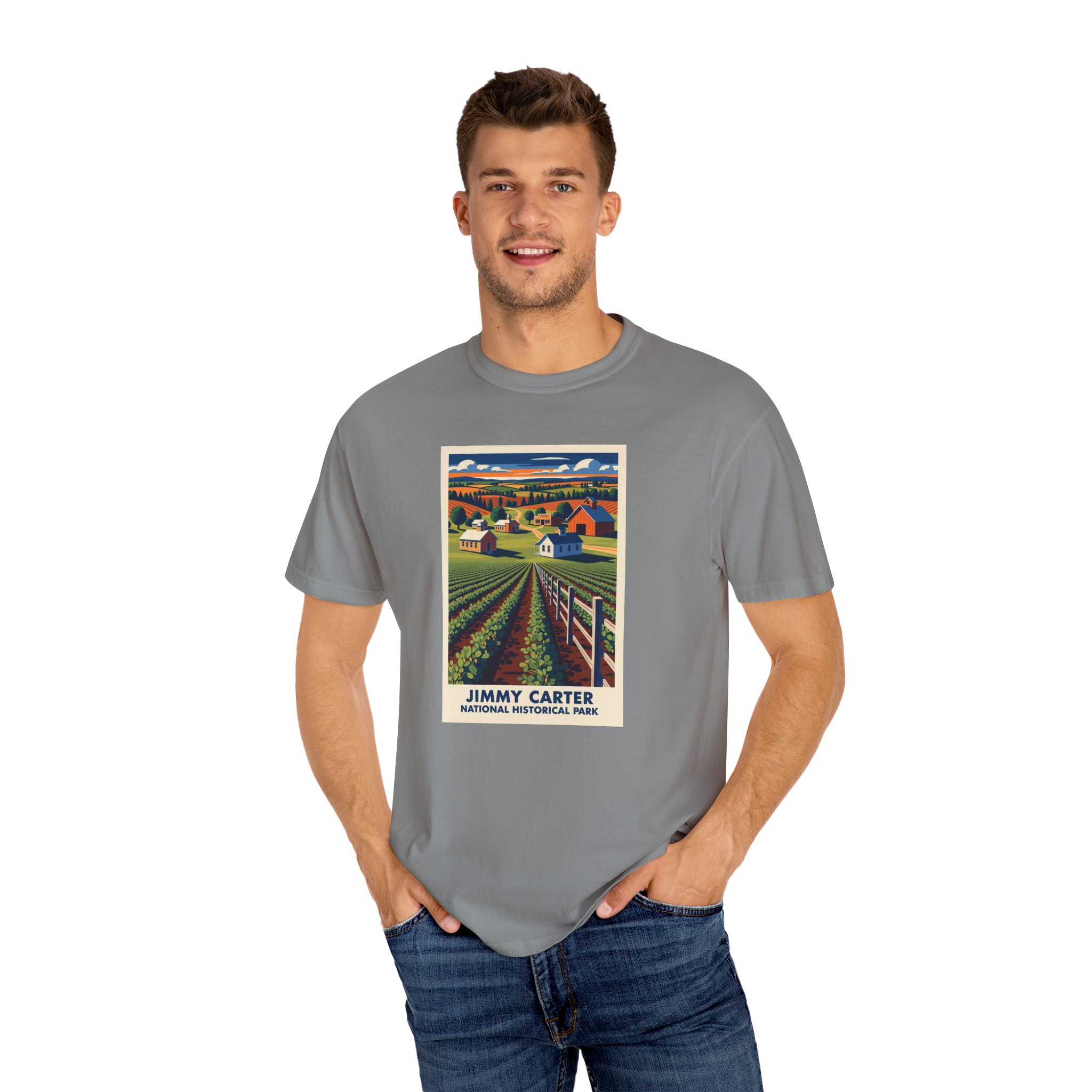 Jimmy Carter National Historical Park WPA Style Unisex T-shirt - Image 10