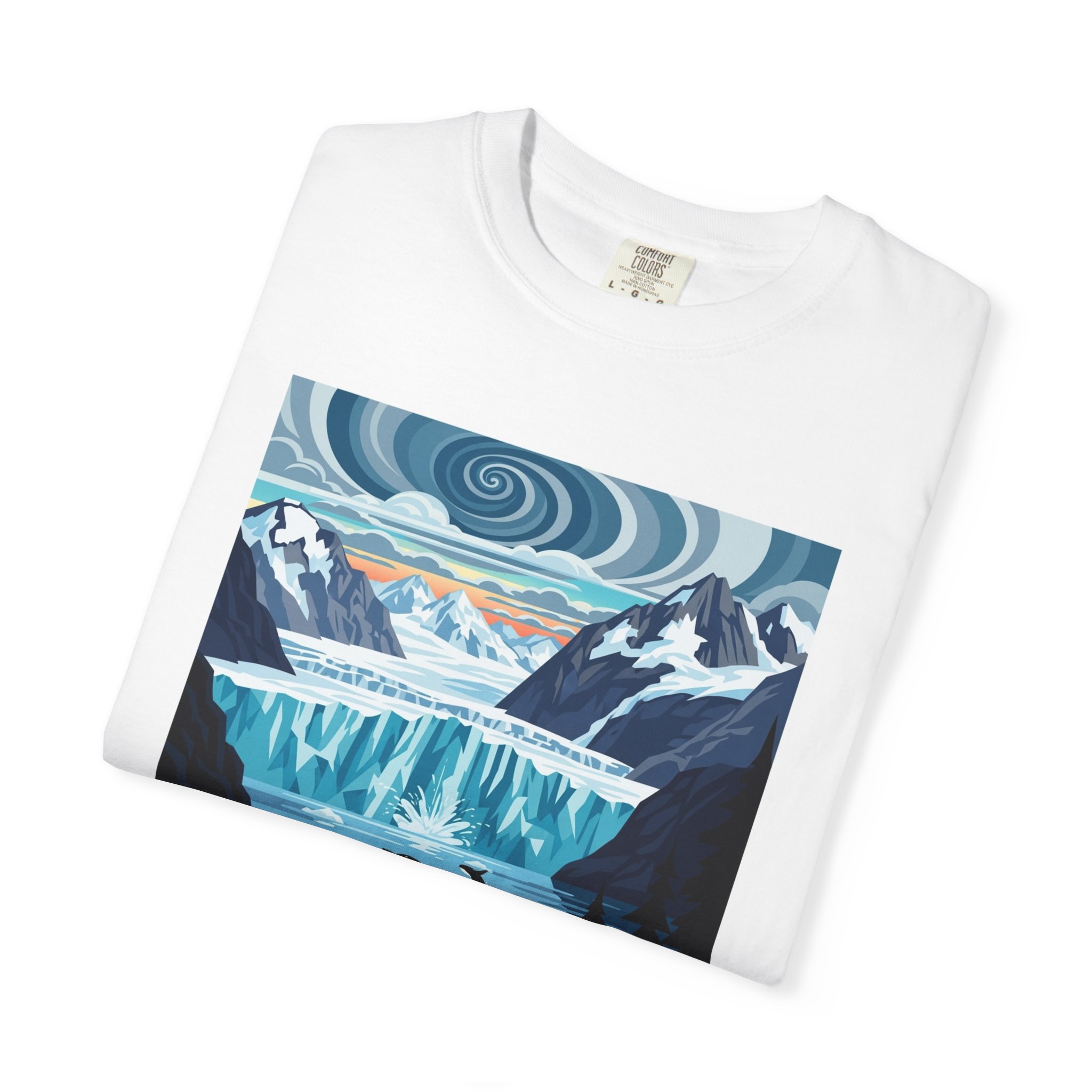 Glacier Bay National Park WPA Style Unisex T-shirt - Image 3