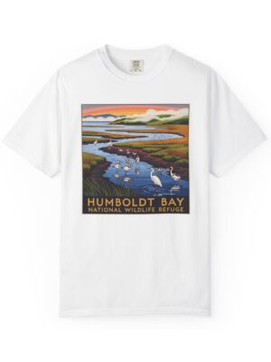 Humboldt Bay National Wildlife Refuge WPA Style Unisex T-shirt