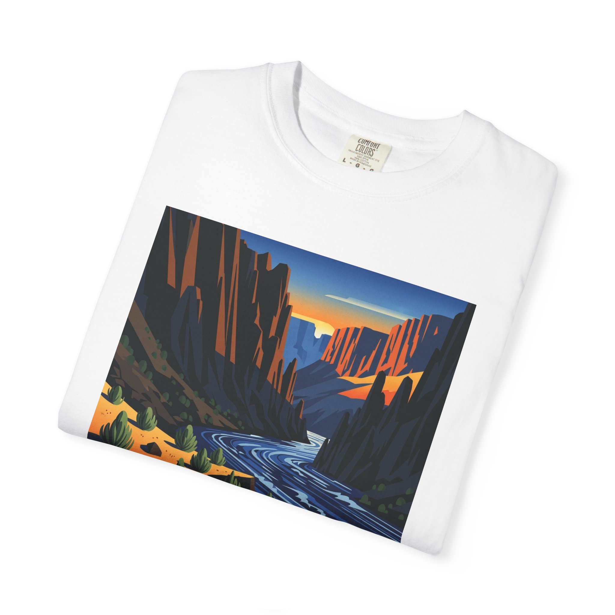 Gunnison Gorge Wilderness WPA Style Unisex T-shirt - Image 3