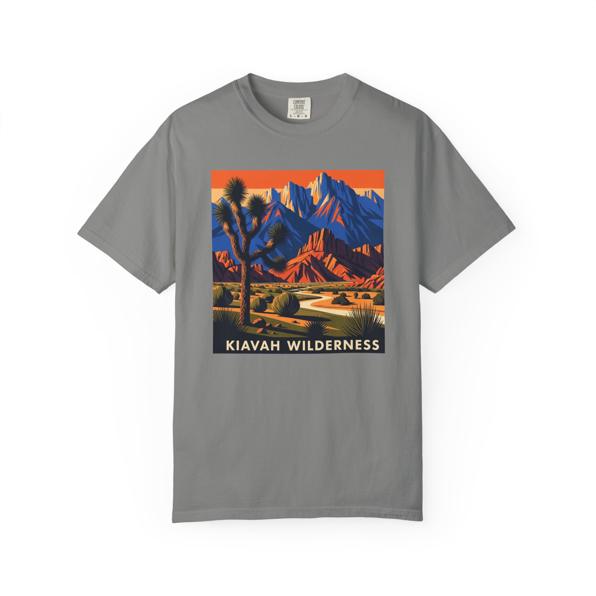 Kiavah Wilderness WPA Style Unisex T-shirt - Image 7