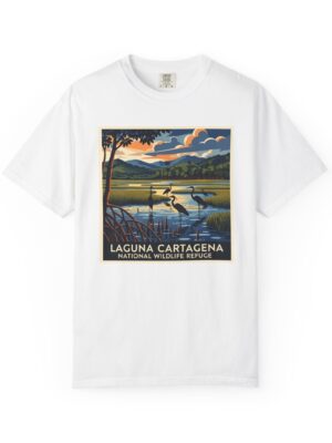 Laguna Cartagena National Wildlife Refuge WPA Style Unisex T-shirt