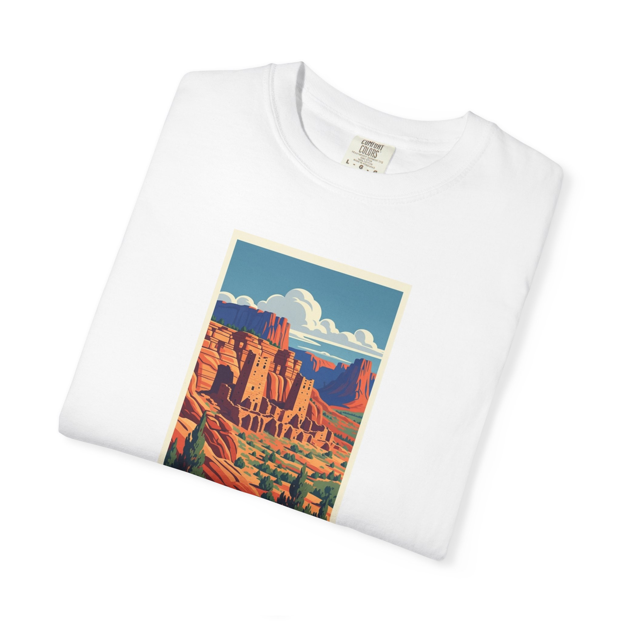 Hovenweep National Monument WPA Style Unisex T-shirt - Image 3