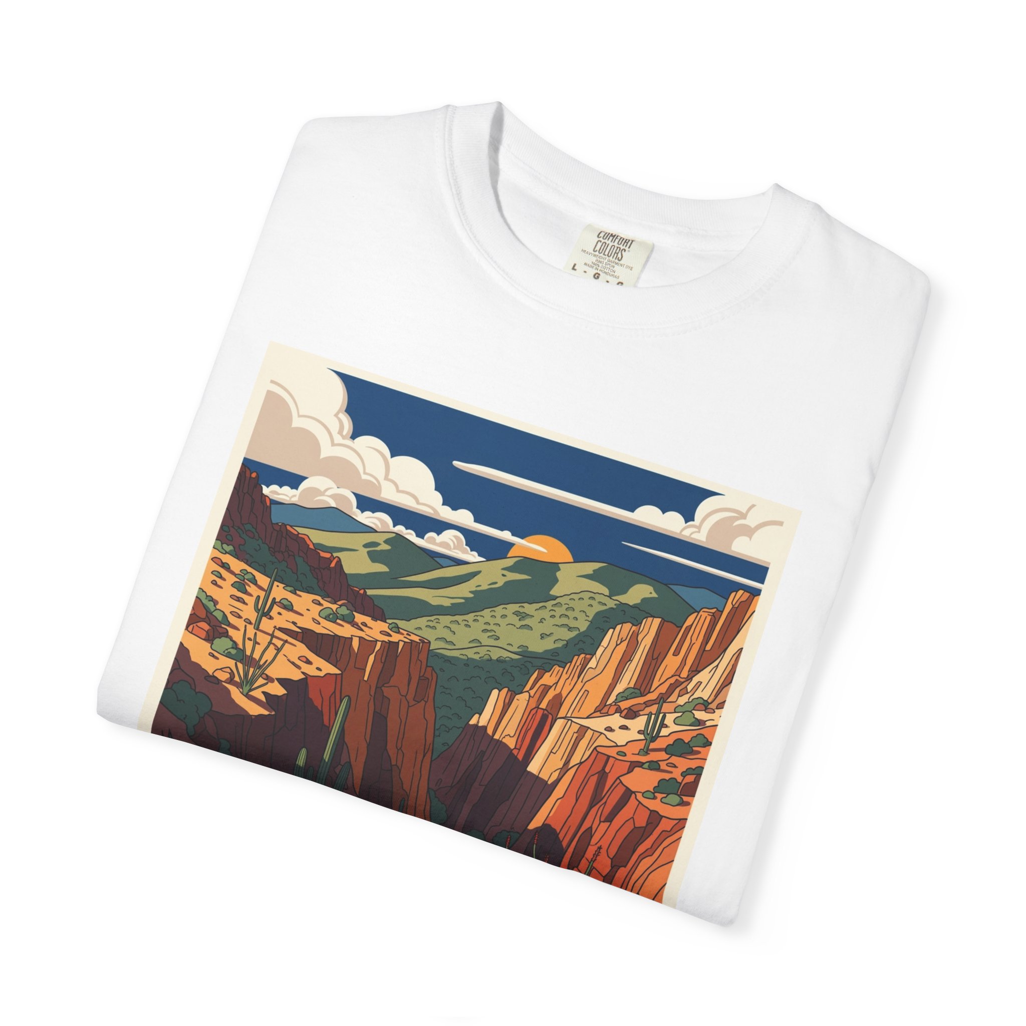 Carrizo Gorge Wilderness WPA Style Unisex T-shirt - Image 3