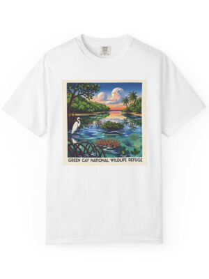 Green Cay National Wildlife Refuge WPA Style Unisex T-shirt