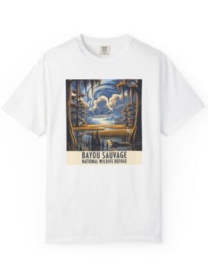 Bayou Sauvage National Wildlife Refuge WPA Style Unisex T-shirt