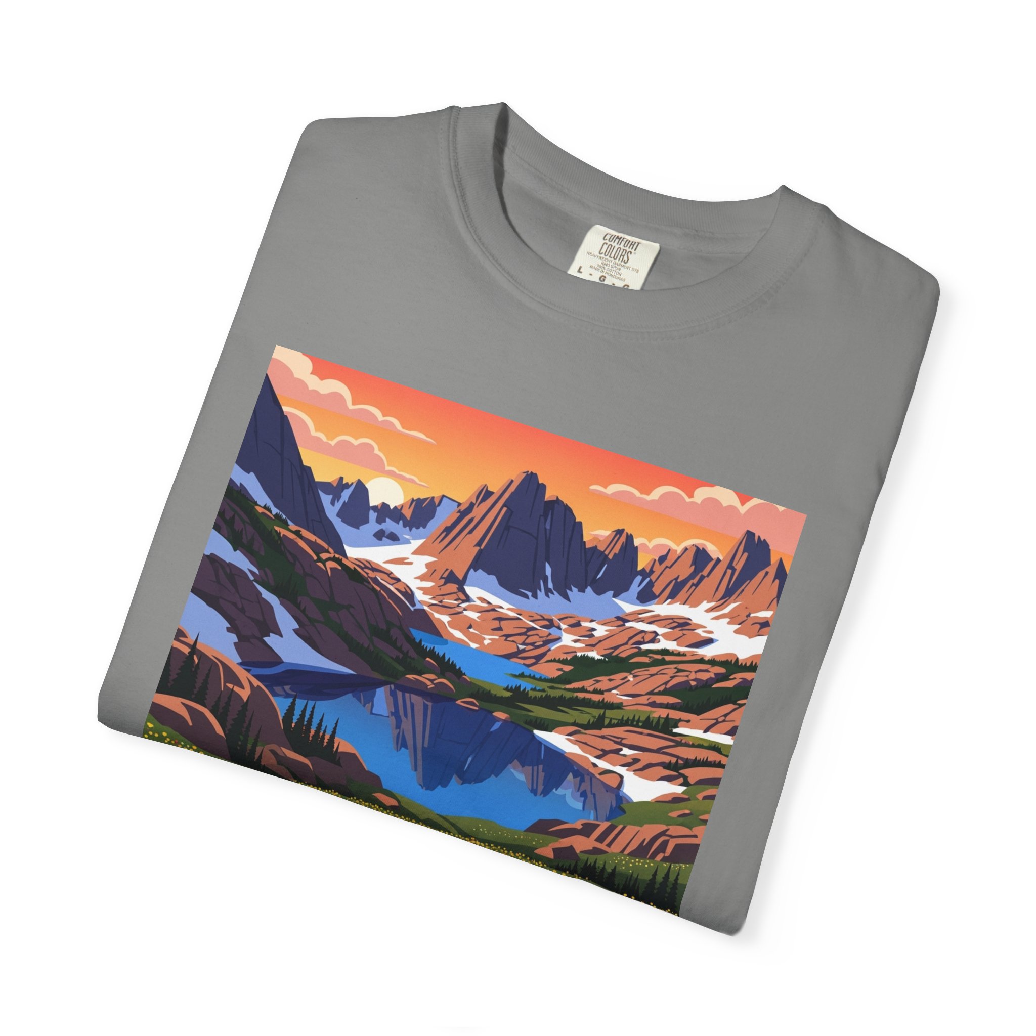 Indian Peaks Wilderness WPA Style Unisex T-shirt - Image 9
