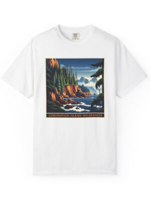 Coronation Island Wilderness WPA Style Unisex T-shirt