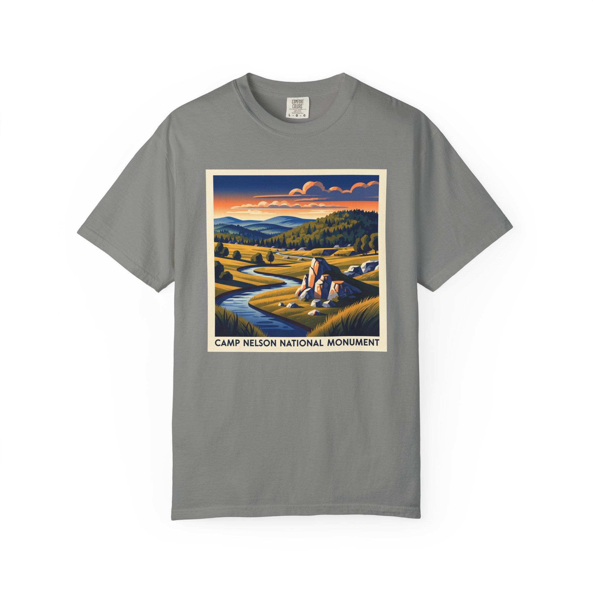 Camp Nelson National Monument WPA Style Unisex T-shirt - Image 7