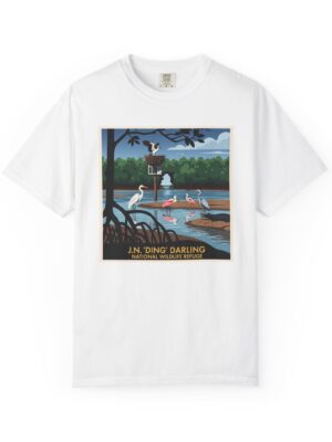 J.N. 'Ding' Darling National Wildlife Refuge WPA Style Unisex T-shirt