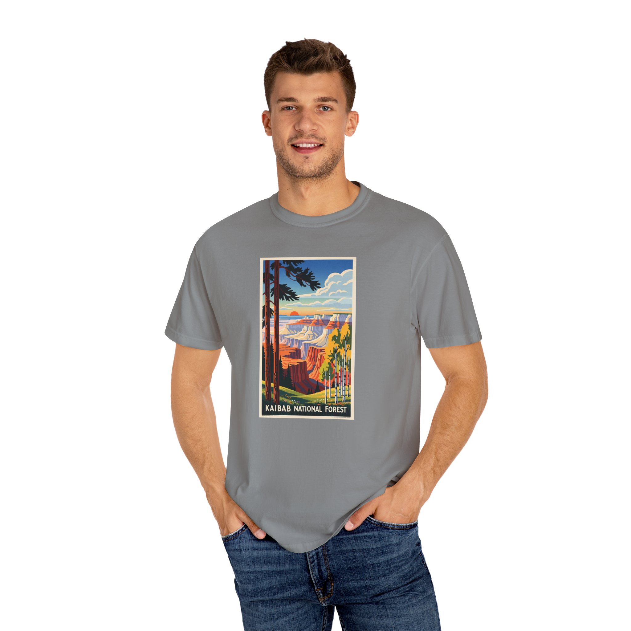 Kaibab National Forest WPA Style Unisex T-shirt - Image 10