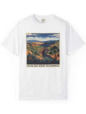Highland Ridge Wilderness WPA Style Unisex T-shirt