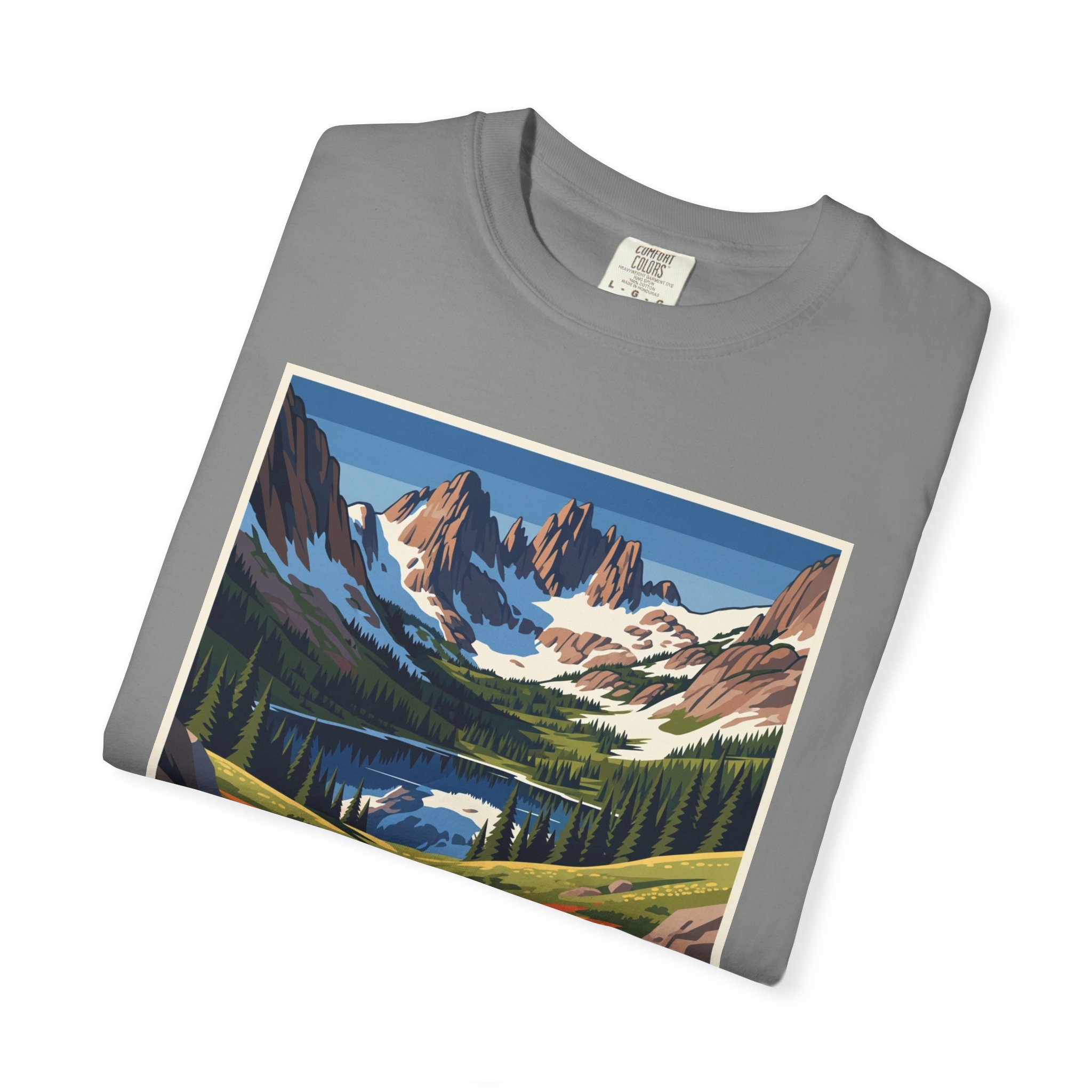 James Peak Wilderness WPA Style Unisex T-shirt - Image 9