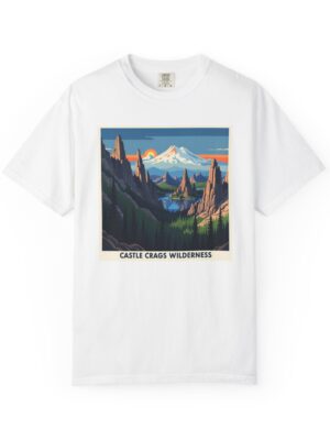 Castle Crags Wilderness WPA Style Unisex T-shirt