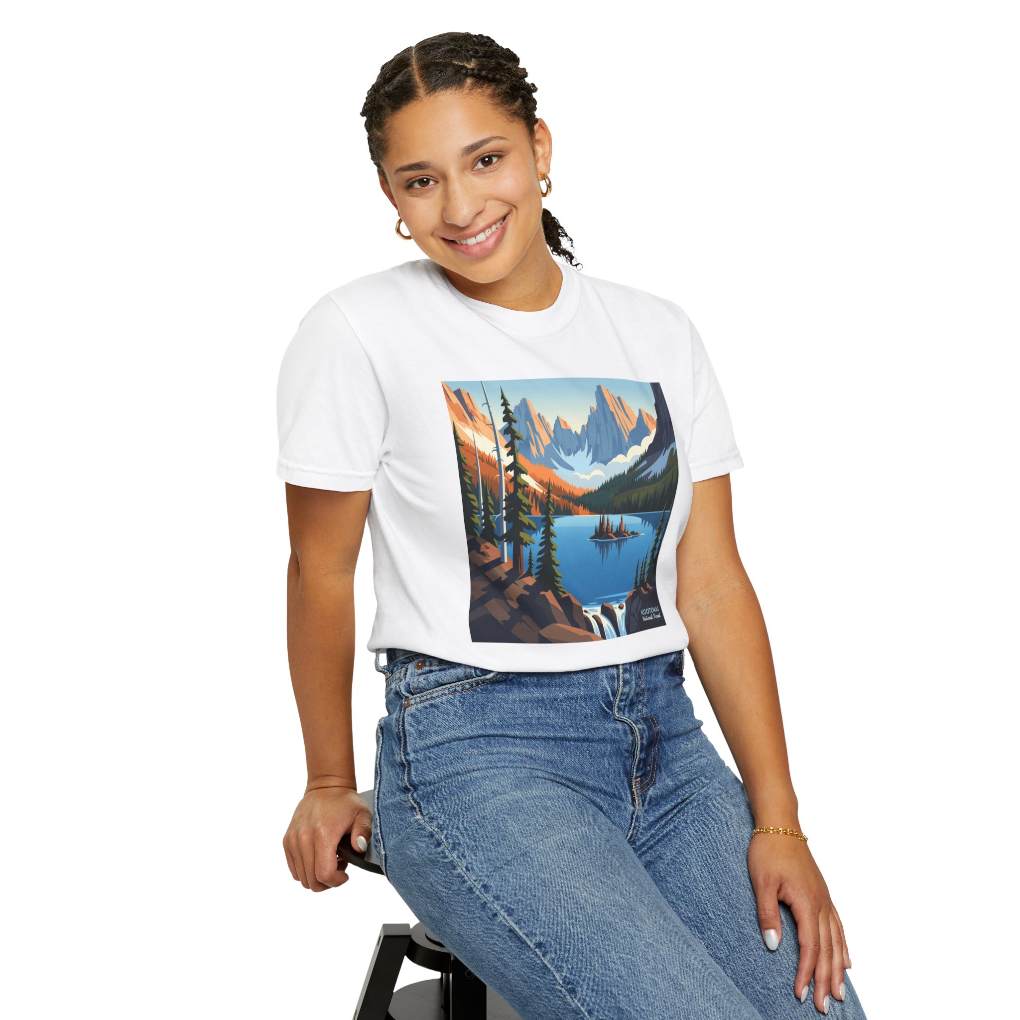 Kootenai National Forest WPA Style Unisex T-shirt - Image 5