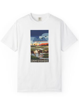 Chincoteague National Wildlife Refuge WPA Style Unisex T-shirt
