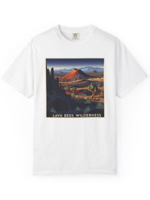 Lava Beds Wilderness WPA Style Unisex T-shirt
