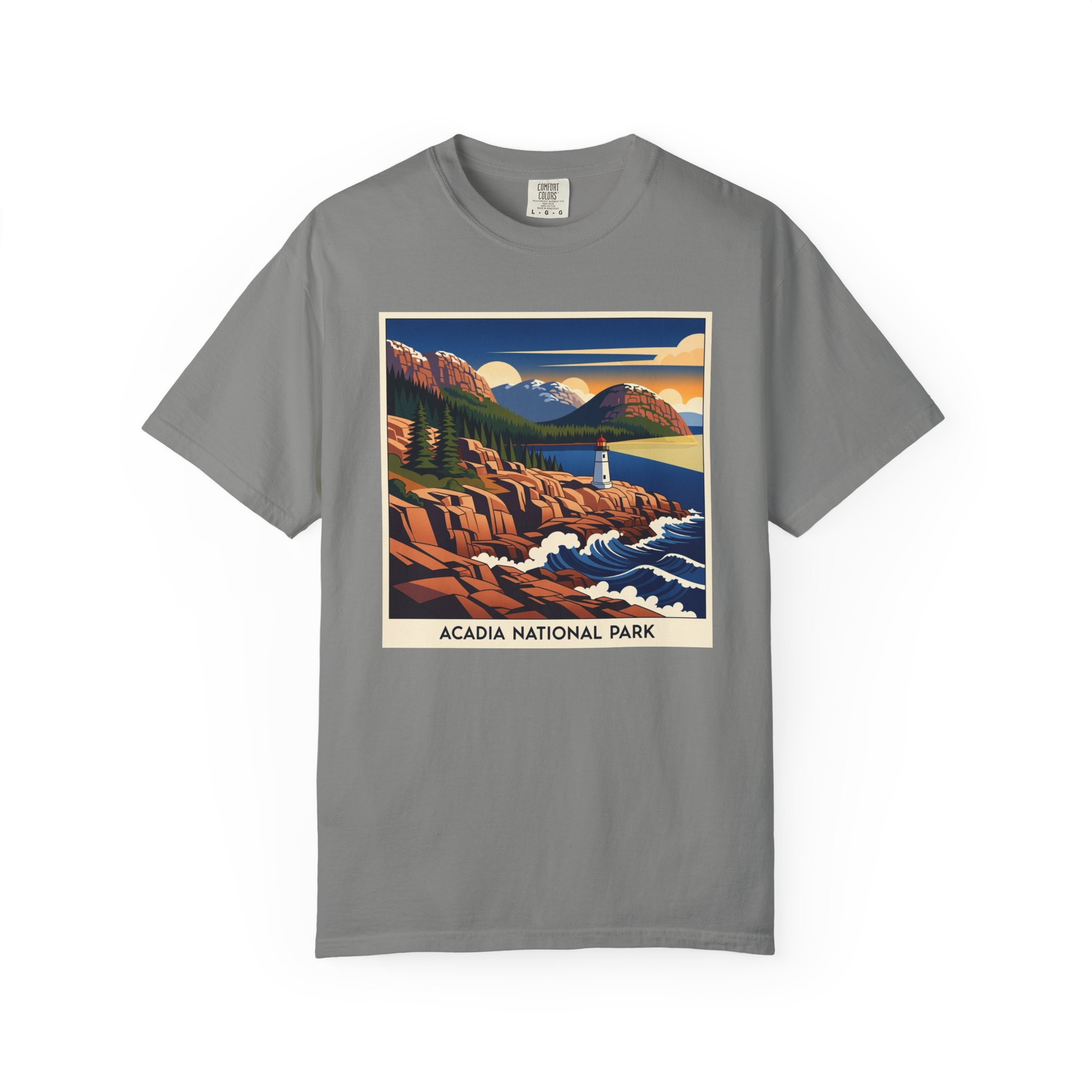 Acadia National Park WPA Style Unisex T-shirt - Image 7