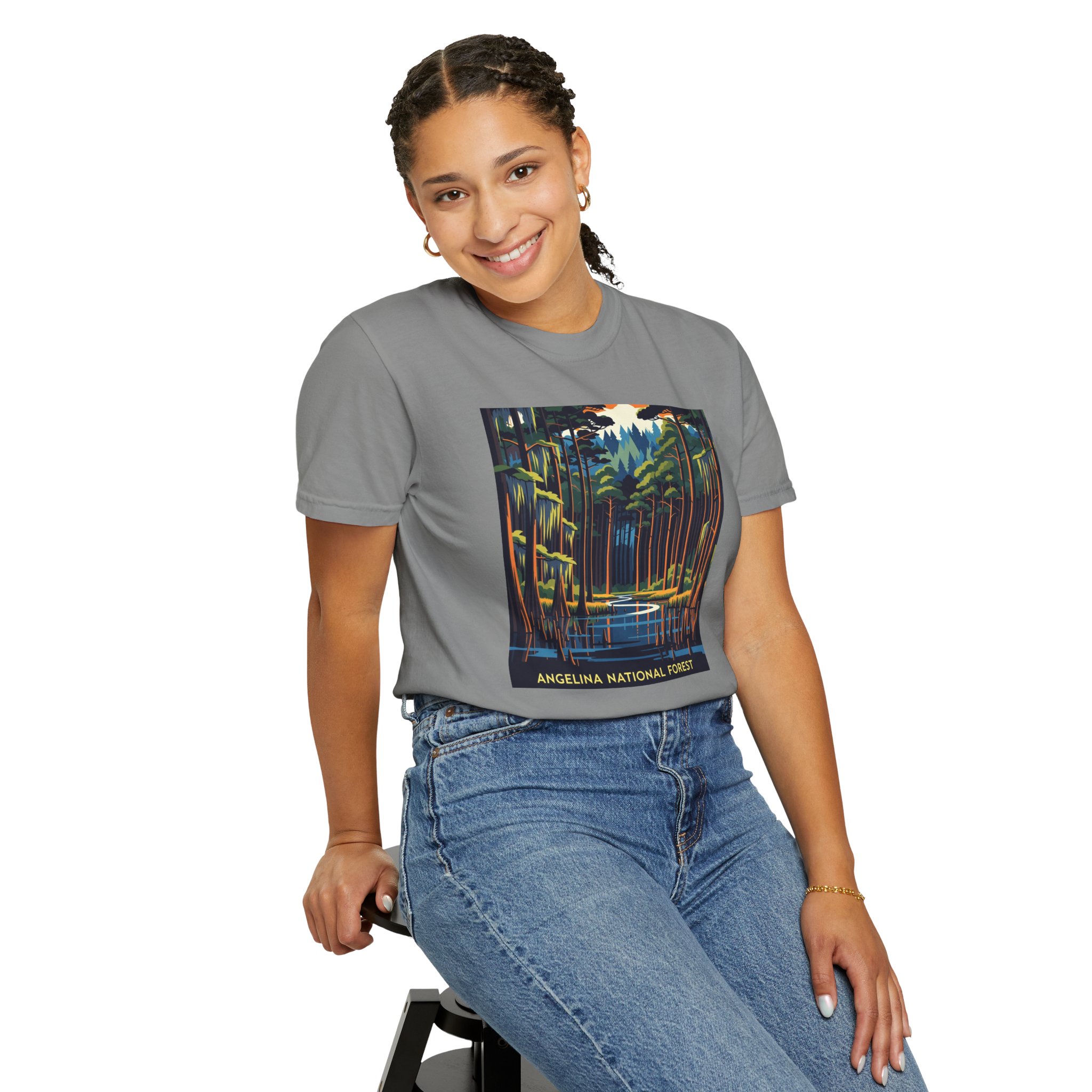 Angelina National Forest WPA Style Unisex T-shirt - Image 11