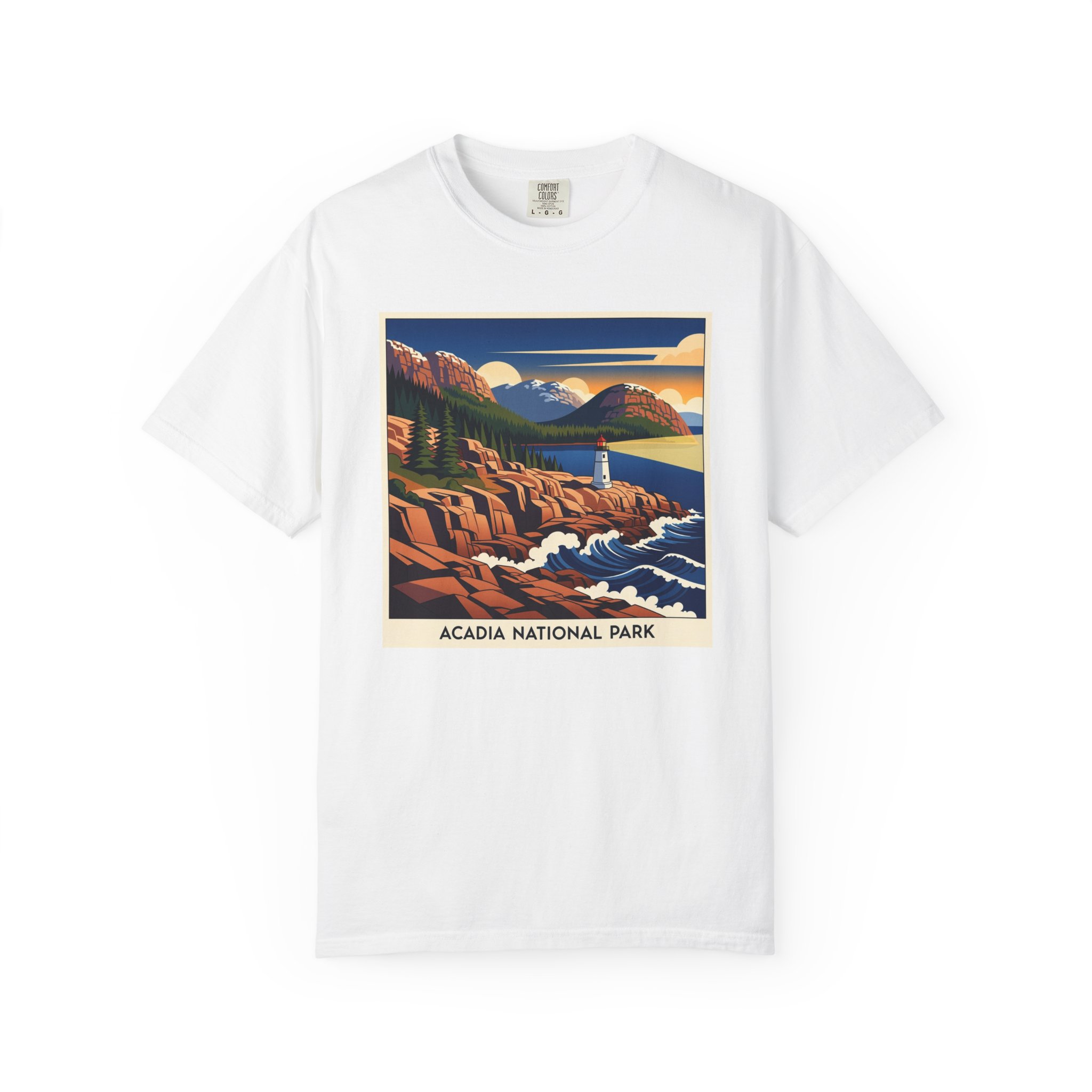 Acadia National Park WPA Style Unisex T-shirt