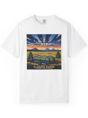 Klamath Marsh National Wildlife Refuge WPA Style Unisex T-shirt