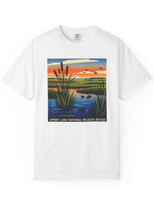 Appert Lake National Wildlife Refuge WPA Style Unisex T-shirt