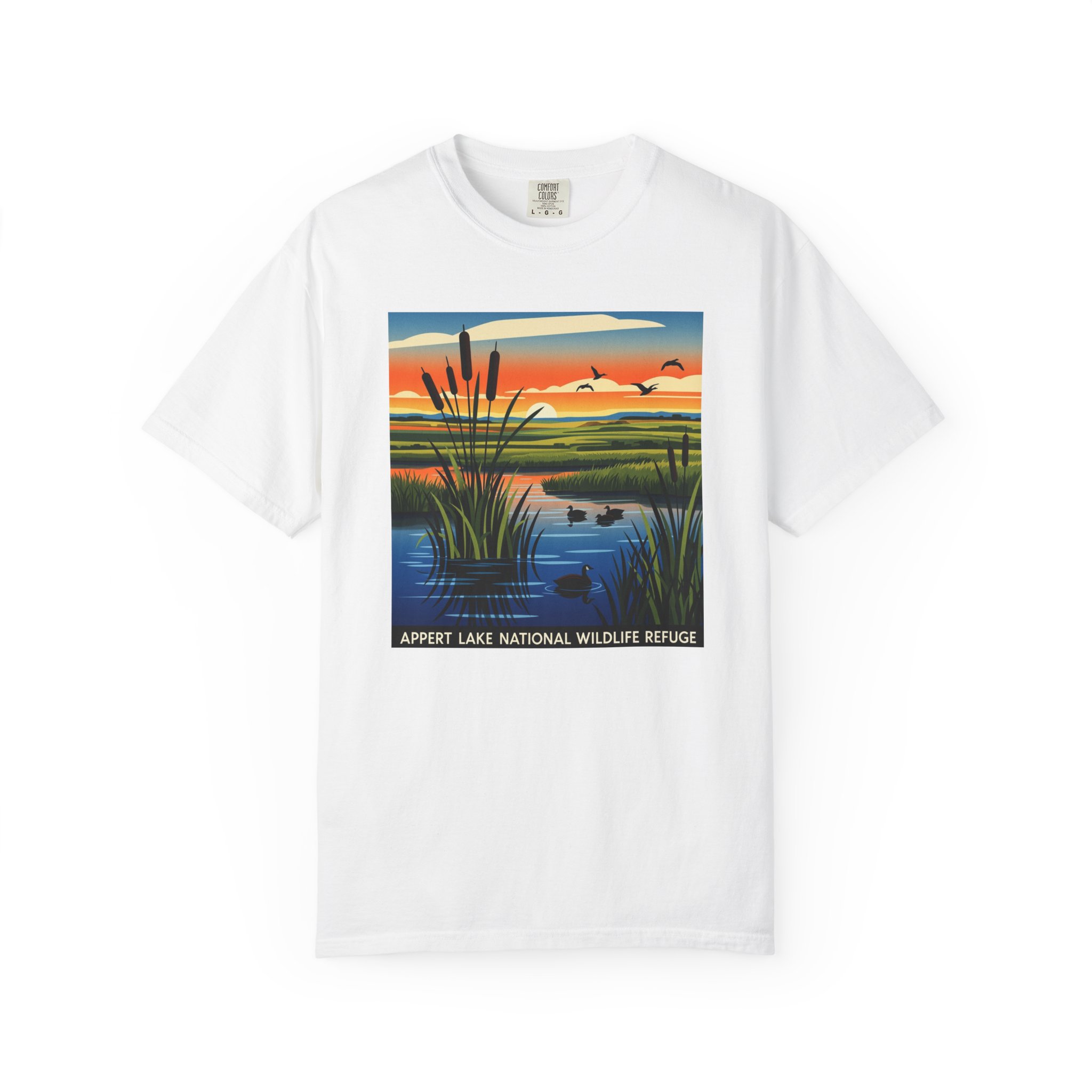 Appert Lake National Wildlife Refuge WPA Style Unisex T-shirt