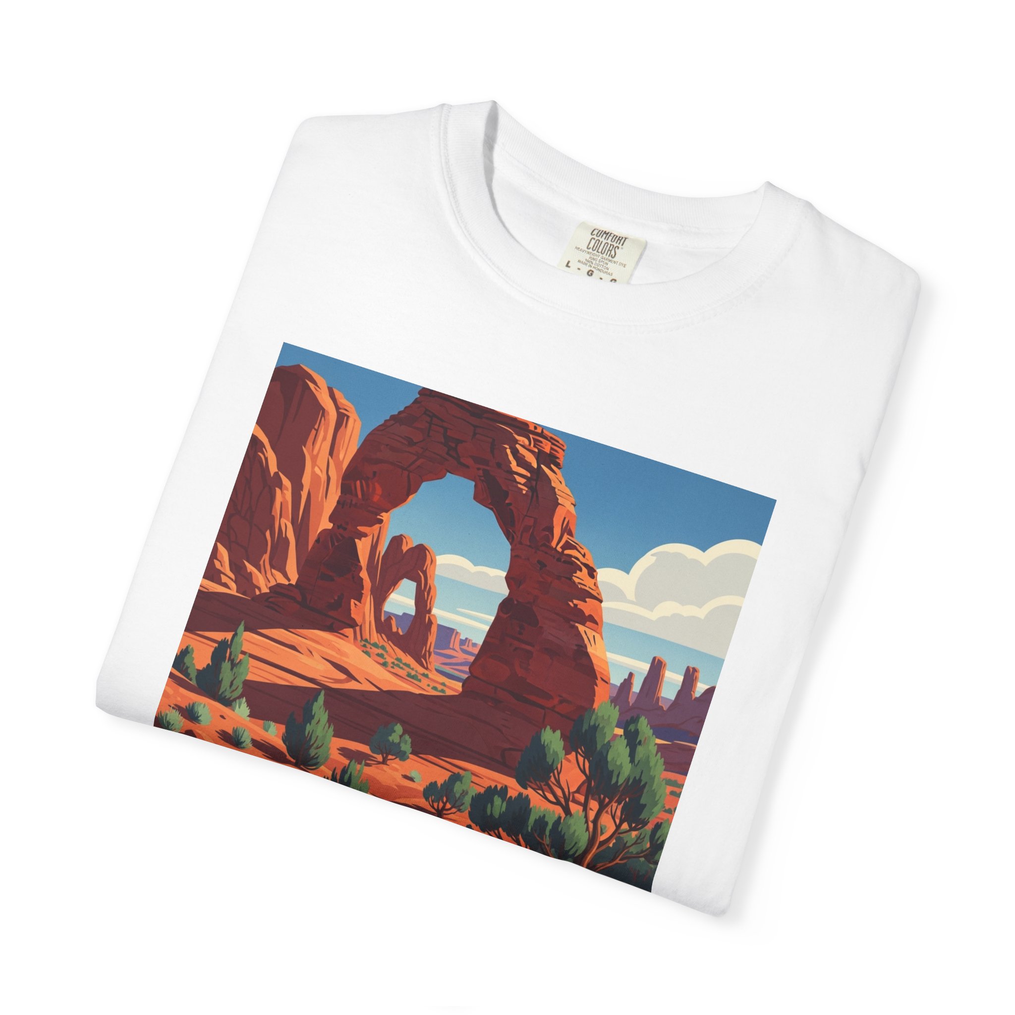Arches National Park WPA Style Unisex T-shirt - Image 3