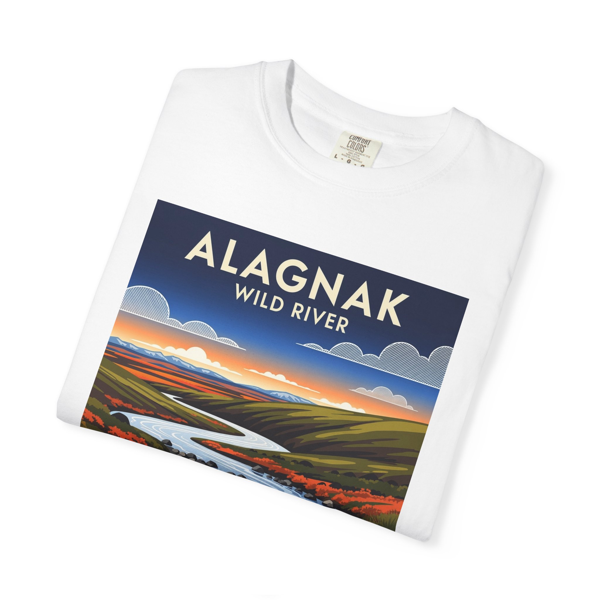 Alagnak Wild River WPA Style Unisex T-shirt - Image 3