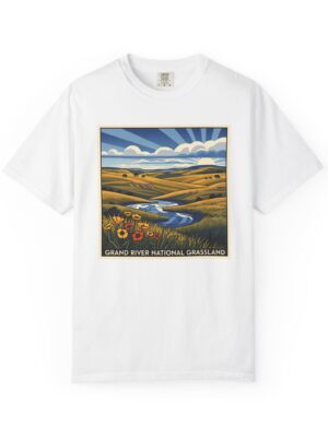 Grand River National Grassland WPA Style Unisex T-shirt