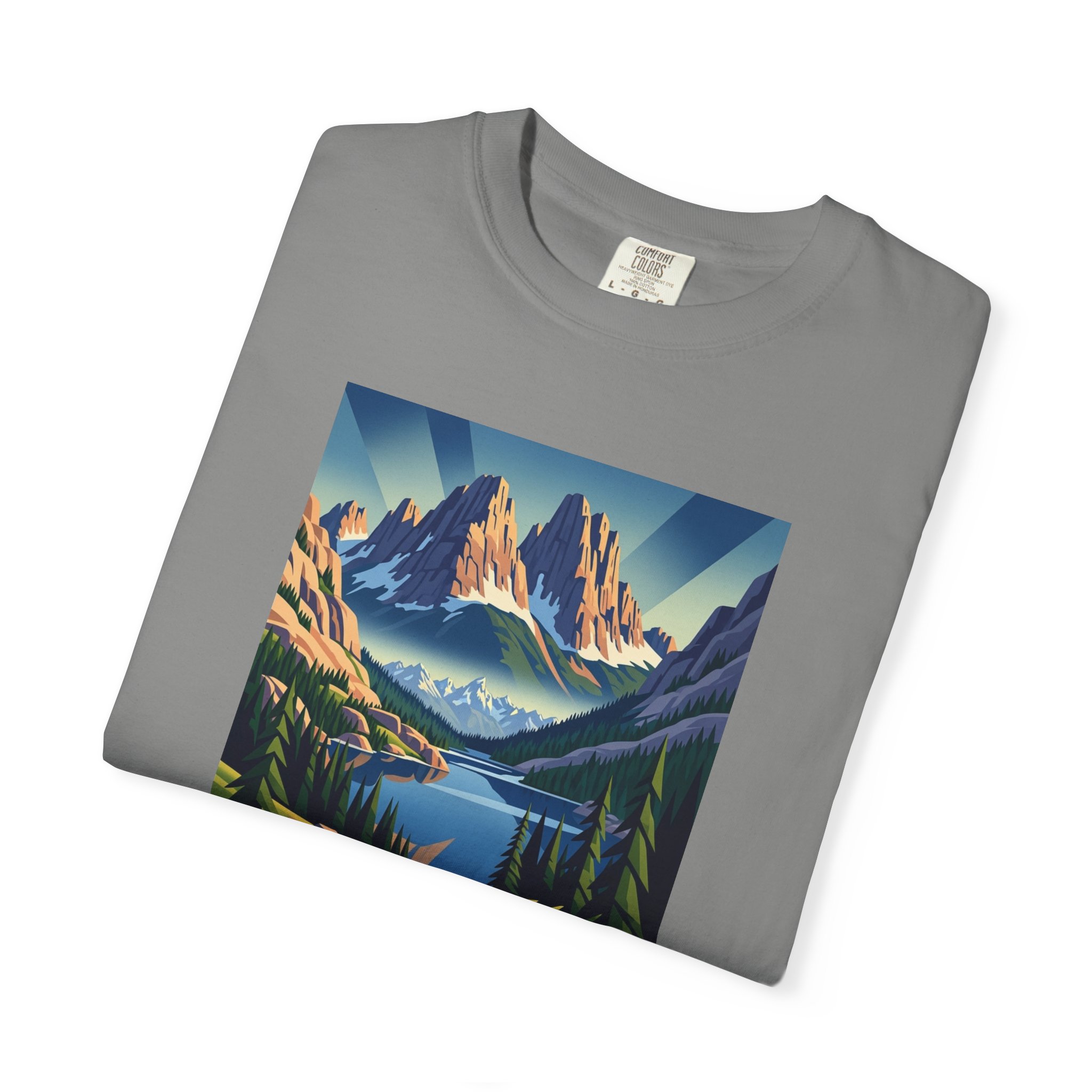 Gros Ventre Wilderness WPA Style Unisex T-shirt - Image 9