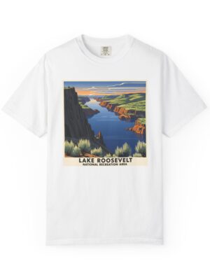 Lake Roosevelt National Recreation Area WPA Style Unisex T-shirt