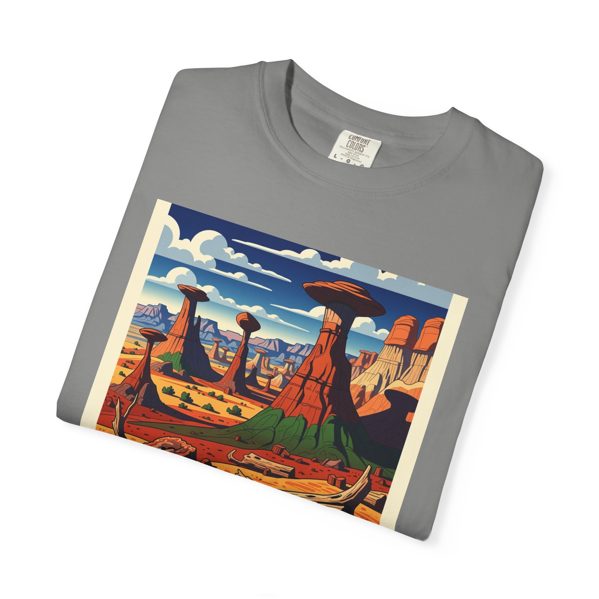Bisti/De–Na–Zin Wilderness WPA Style Unisex T-shirt - Image 9