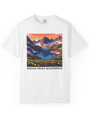 Indian Peaks Wilderness WPA Style Unisex T-shirt