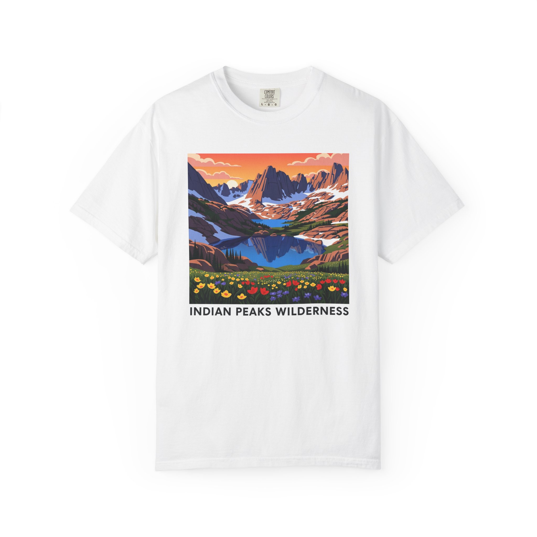 Indian Peaks Wilderness WPA Style Unisex T-shirt