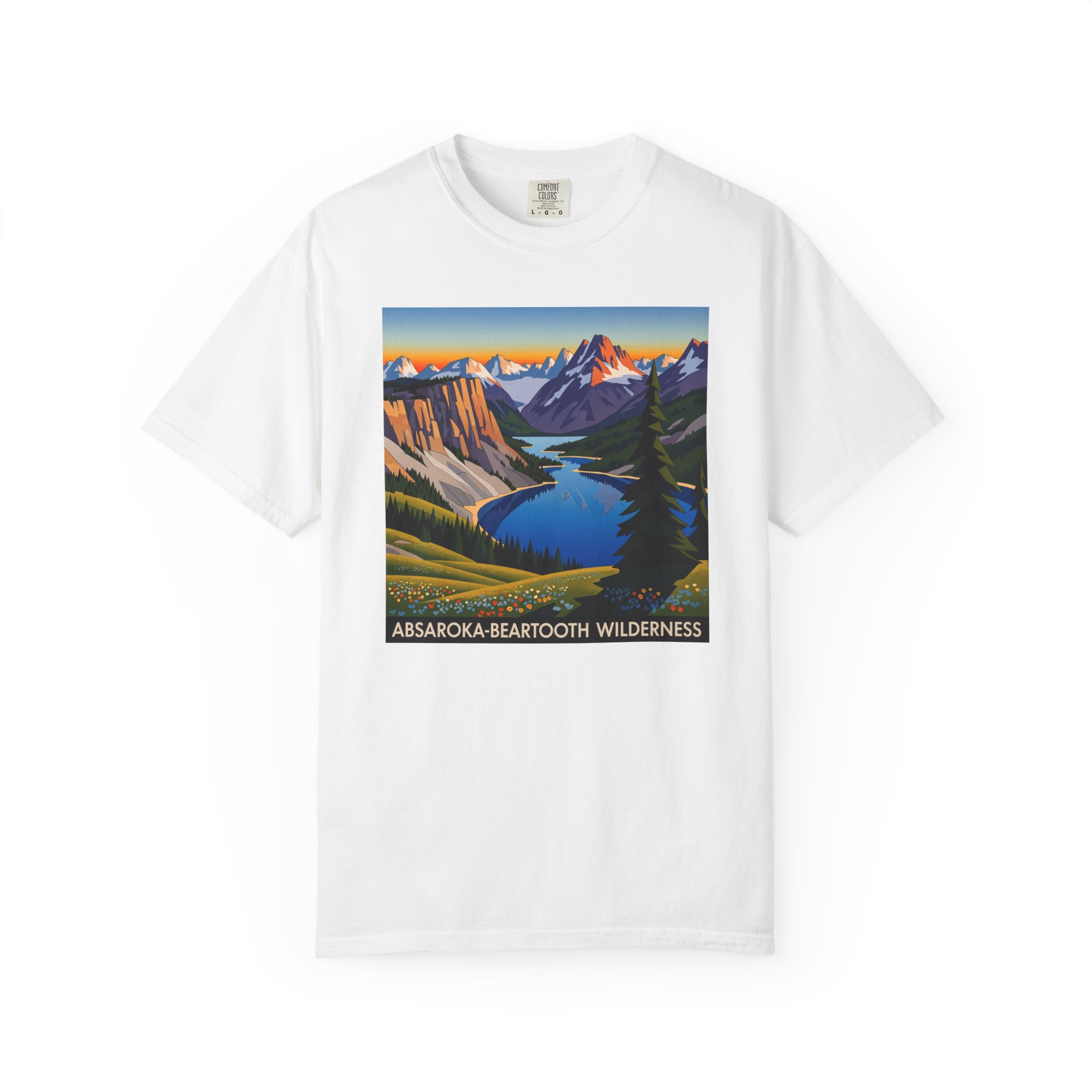 Absaroka–Beartooth Wilderness WPA Style Unisex T-shirt
