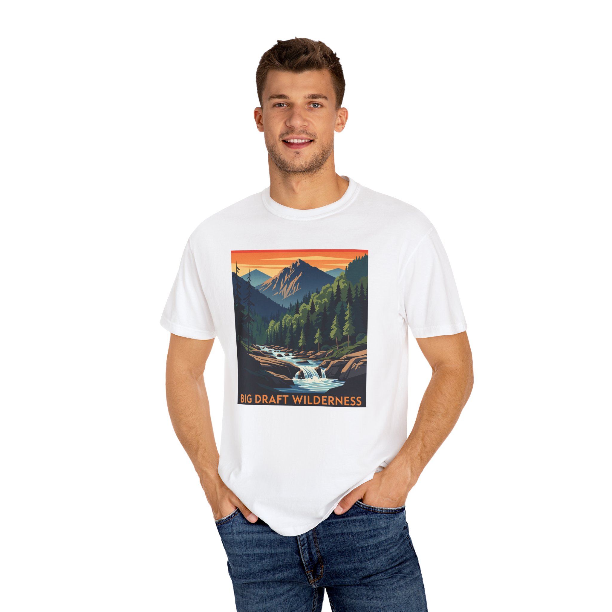 Big Draft Wilderness WPA Style Unisex T-shirt - Image 4