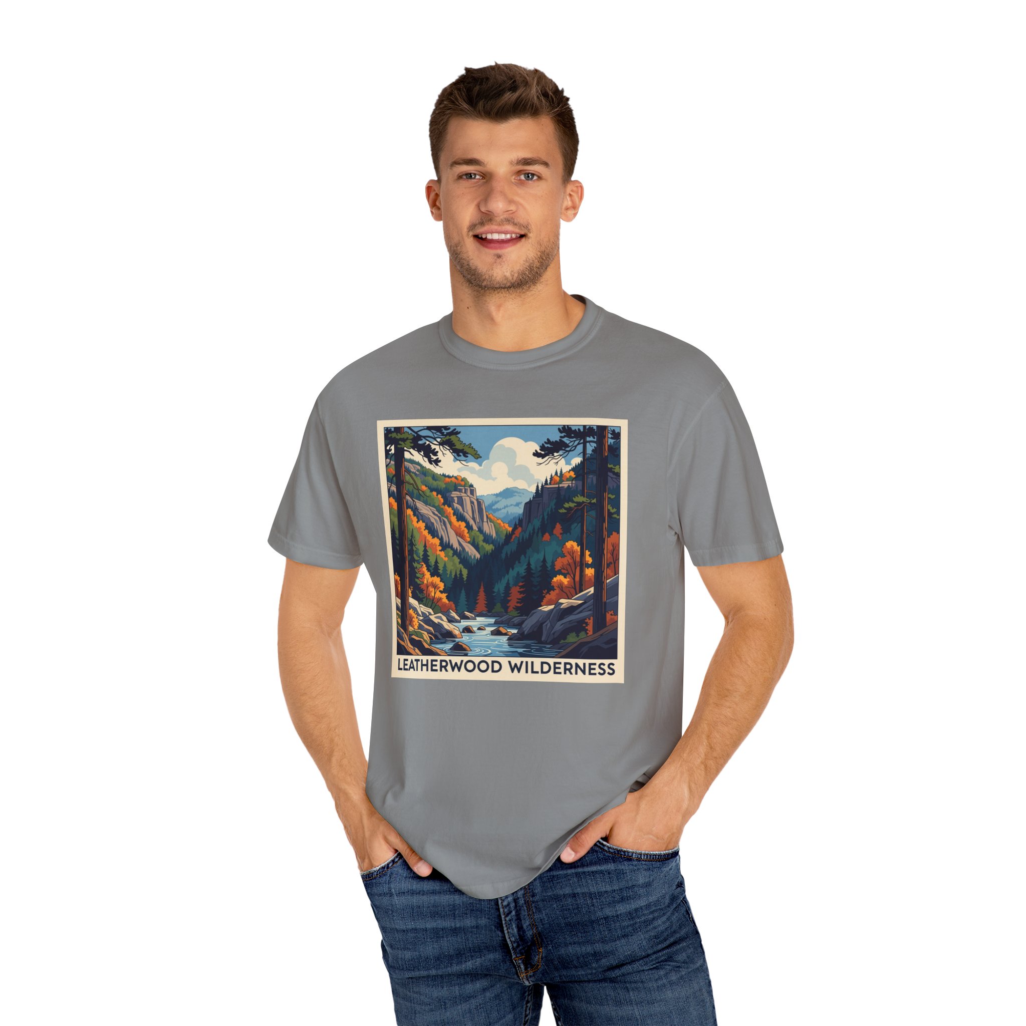 Leatherwood Wilderness WPA Style Unisex T-shirt - Image 10