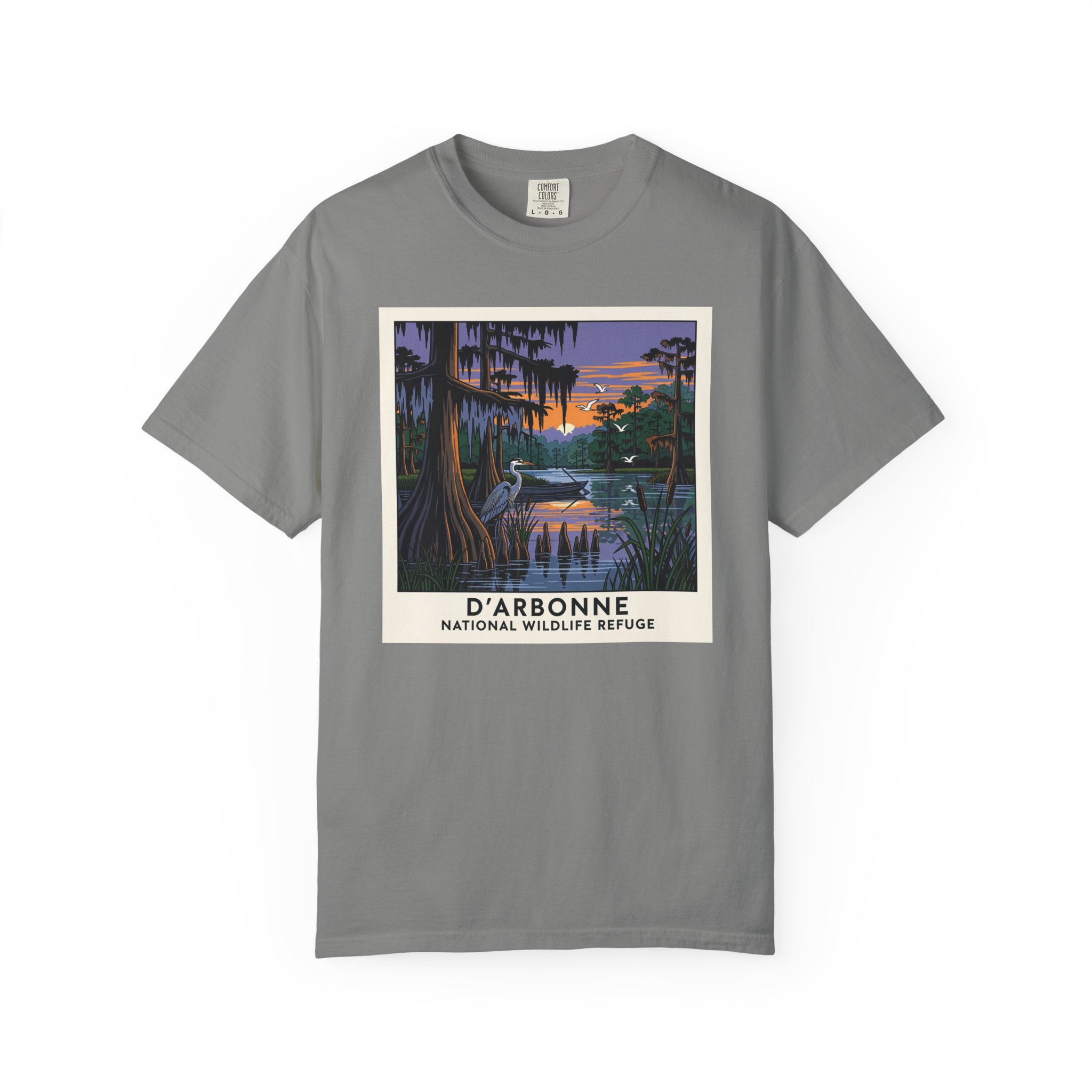 D'Arbonne National Wildlife Refuge WPA Style Unisex T-shirt - Image 7