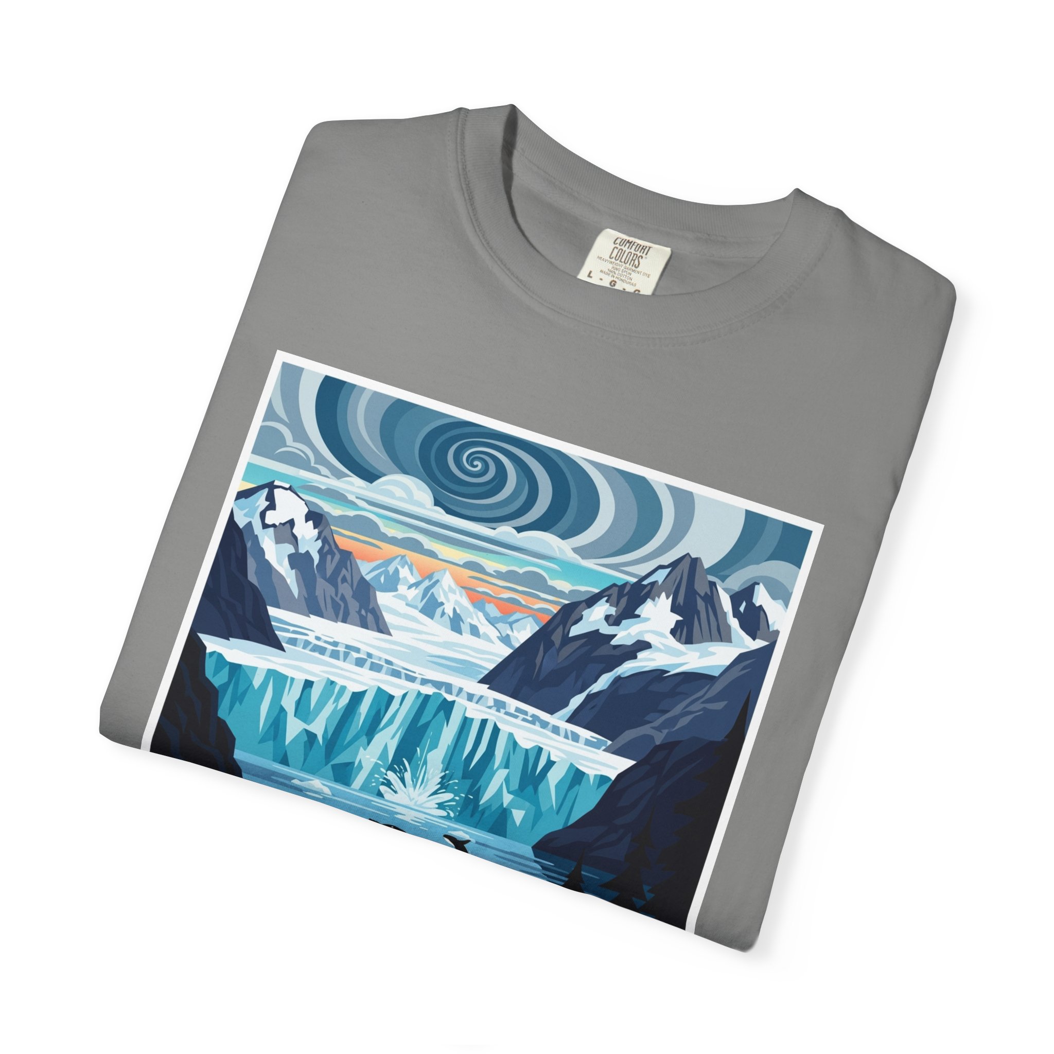 Glacier Bay National Park WPA Style Unisex T-shirt - Image 9