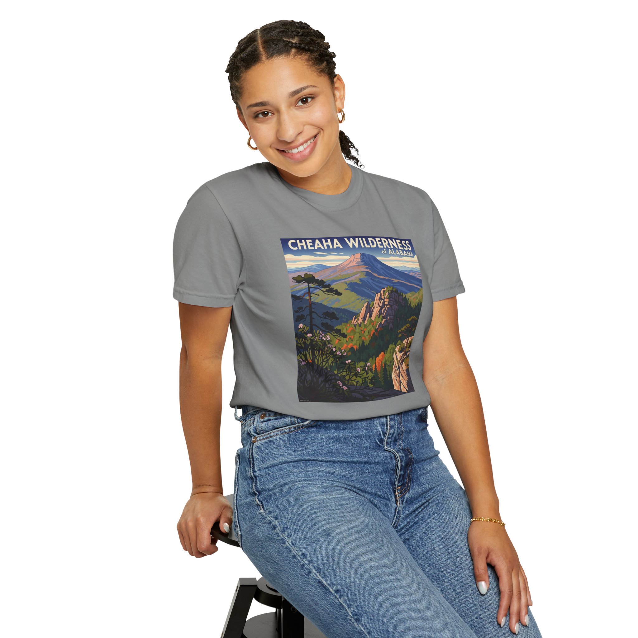 Cheaha Wilderness WPA Style Unisex T-shirt - Image 11