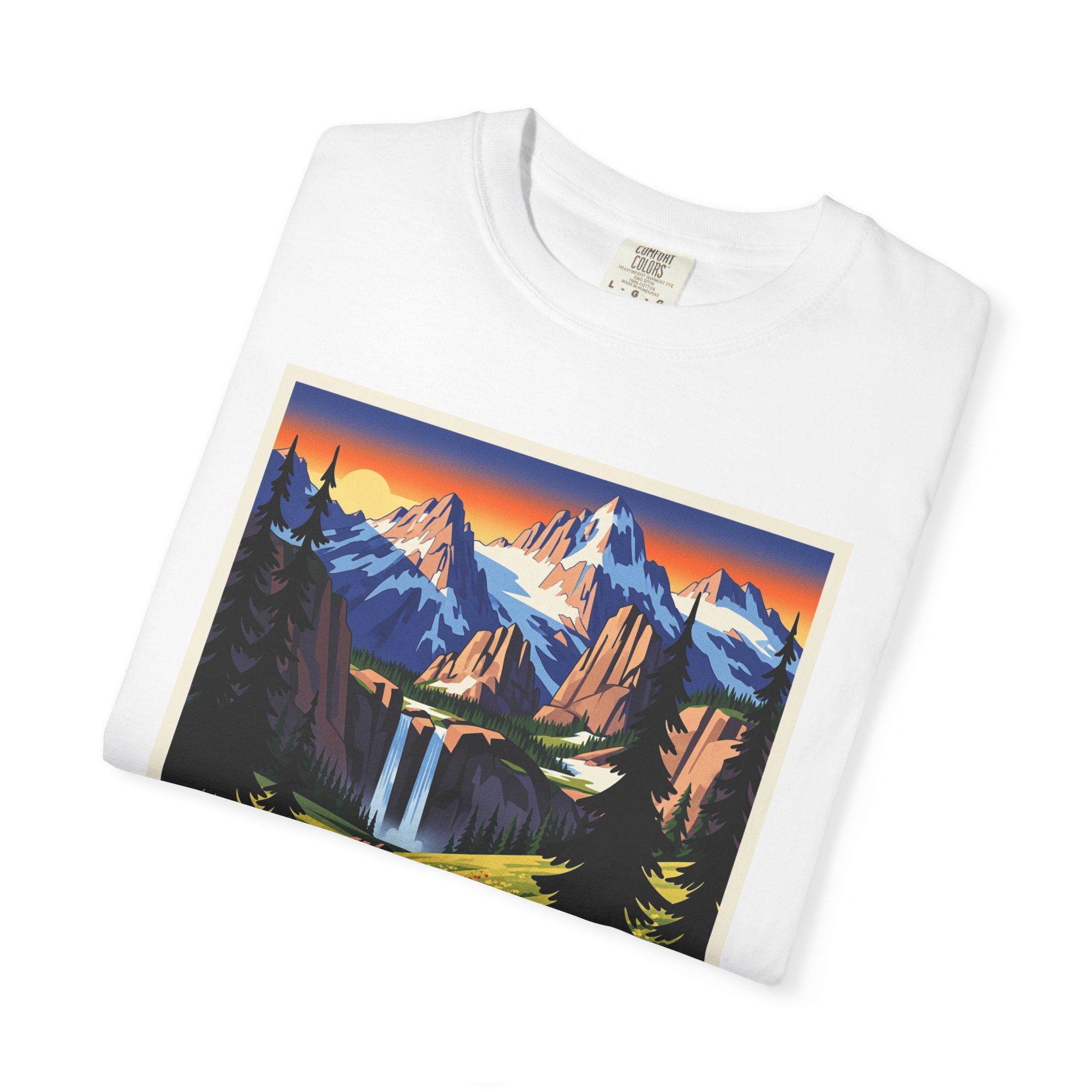 Boulder River Wilderness WPA Style Unisex T-shirt - Image 3