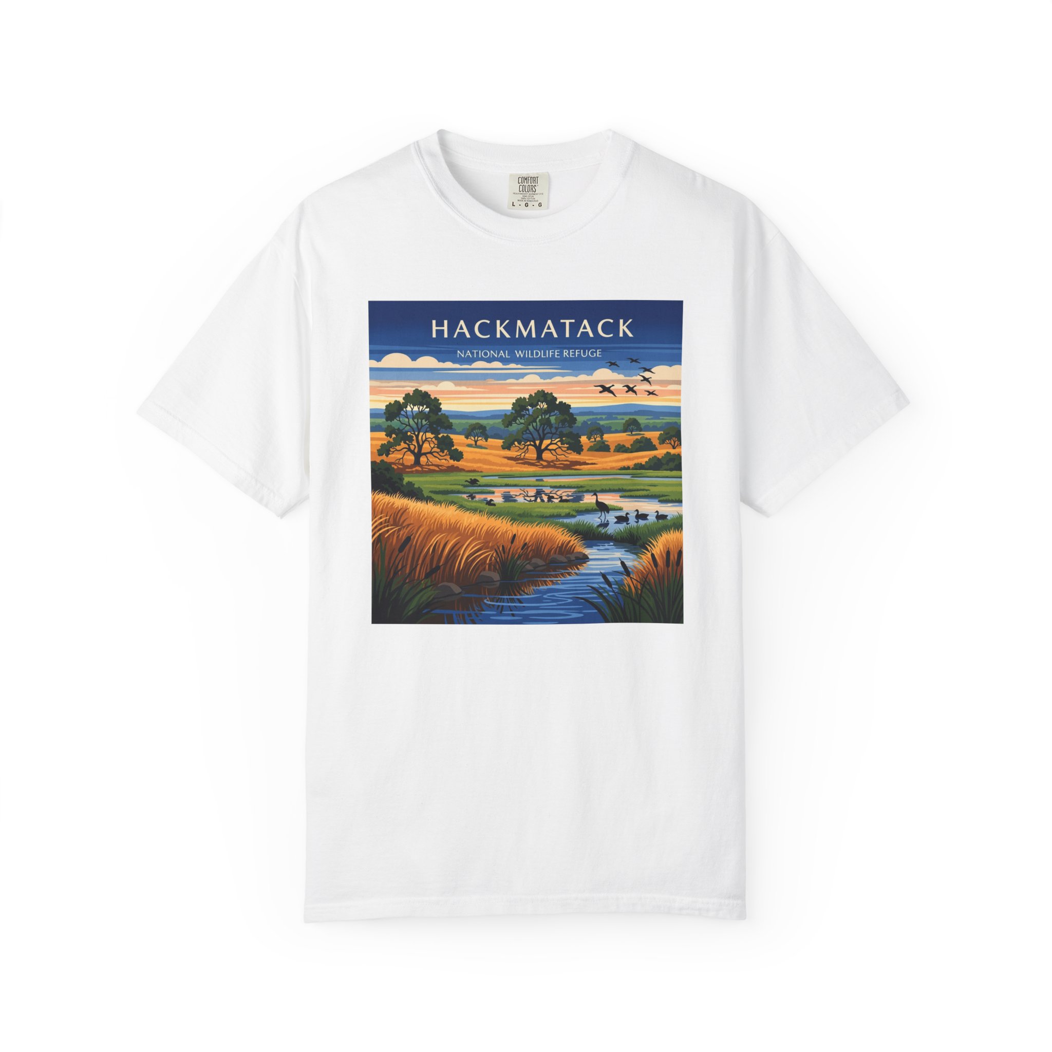 Hackmatack National Wildlife Refuge WPA Style Unisex T-shirt
