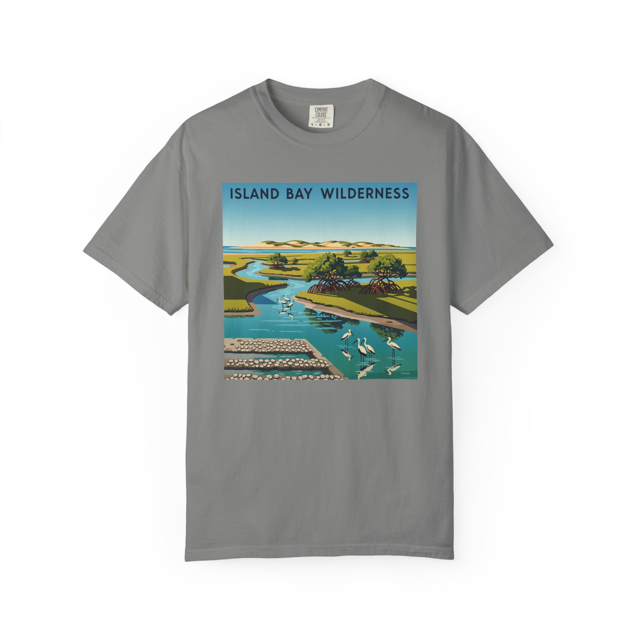 Island Bay Wilderness WPA Style Unisex T-shirt - Image 7