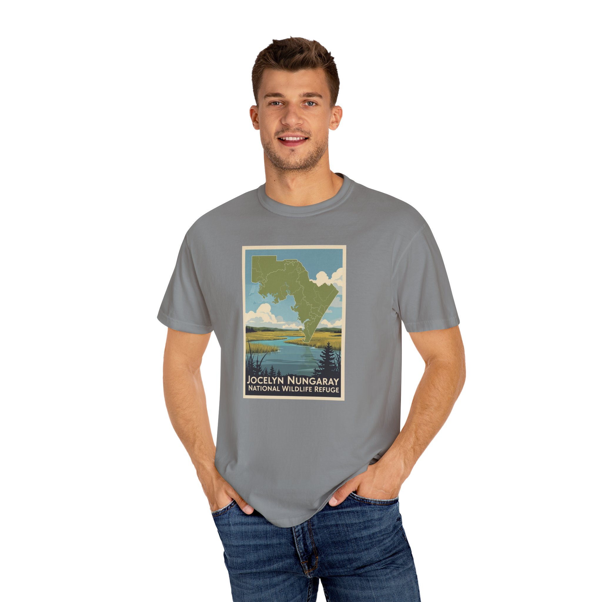 Jocelyn Nungaray National Wildlife Refuge WPA Style Unisex T-shirt - Image 10